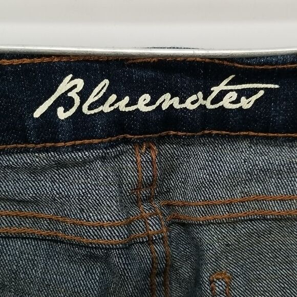 BlueNotes Jeans Women's Size 29x32 Low Rise Boot Cut Dark Blue 5 Pocket Paris - Picture 8 of 10